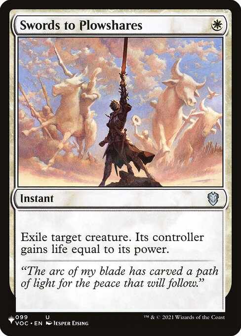 Card image for Swords to Plowshares
