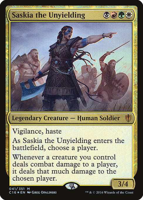 Card image for Saskia the Unyielding