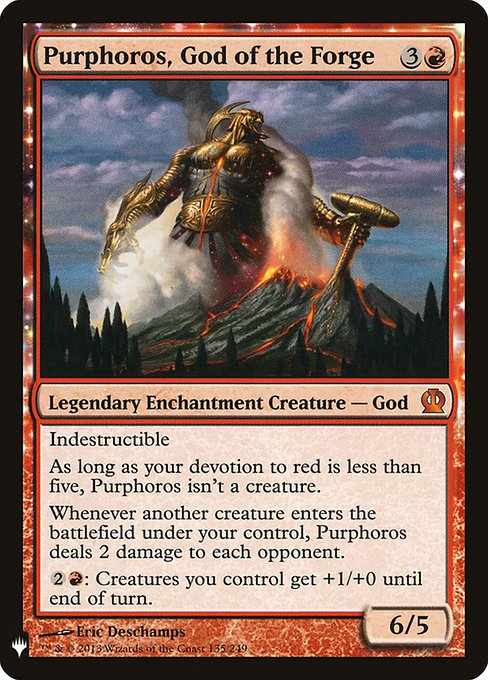 Card image for Purphoros, God of the Forge