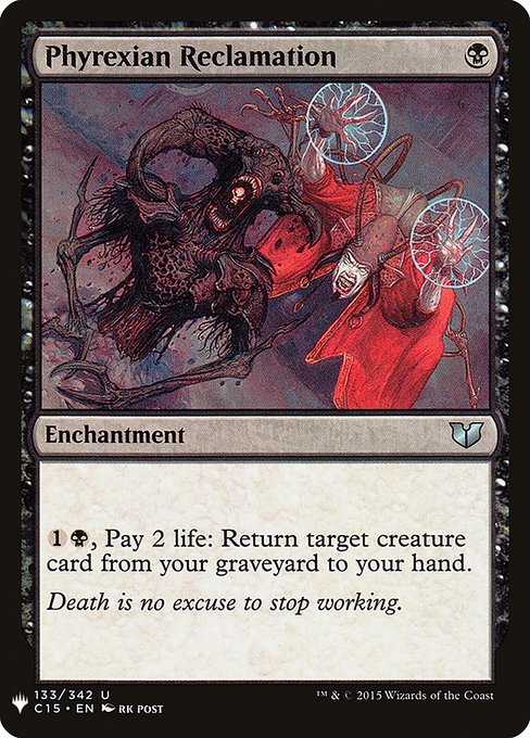 Card image for Phyrexian Reclamation
