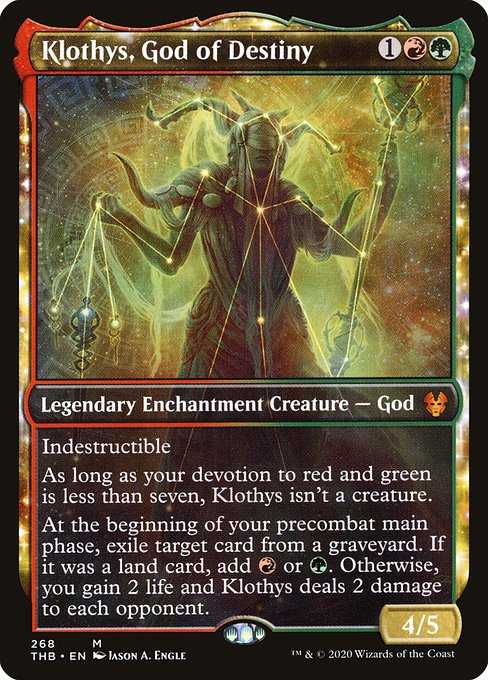 Card image for Klothys, God of Destiny